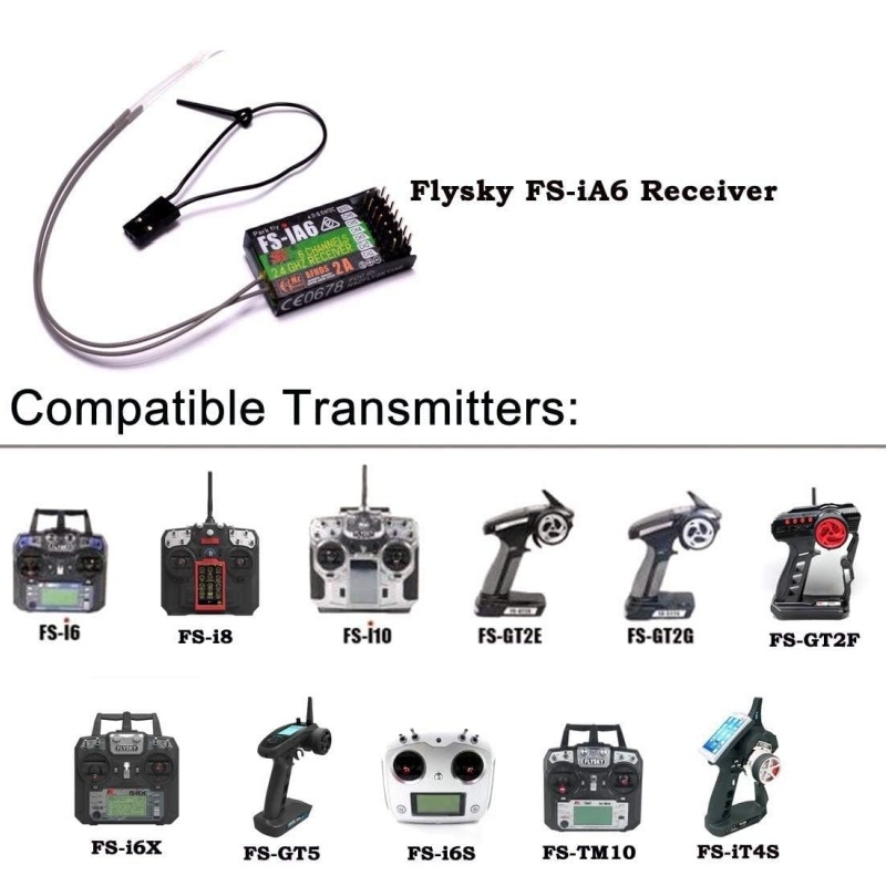 Receptor Flysky FS-IA6 6CH ant - Drone Racing Battery reseña y precio